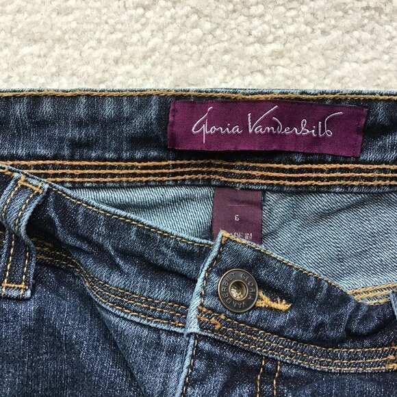 GLORIA VANBERBILT BLUE SKINNY JEANS SIZE 6 - Picture 6 of 8